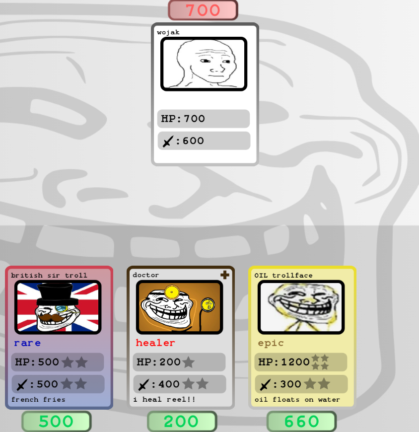 Trolly Card Game
